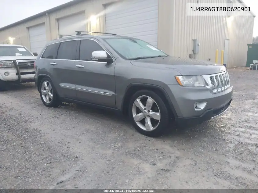 1J4RR6GT8BC620901 2011 Jeep Grand Cherokee Overland