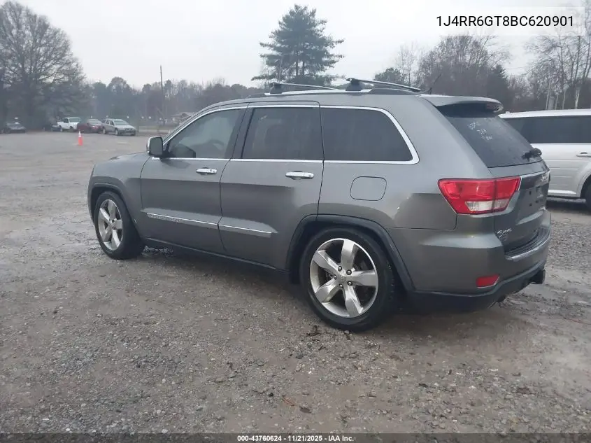 1J4RR6GT8BC620901 2011 Jeep Grand Cherokee Overland