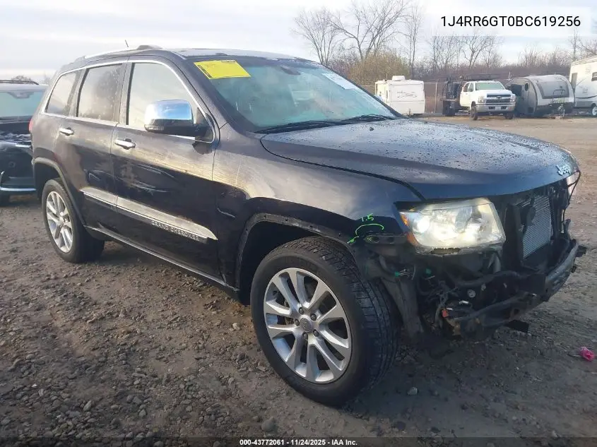 1J4RR6GT0BC619256 2011 Jeep Grand Cherokee Overland