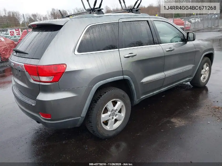 1J4RR4GG4BC671268 2011 Jeep Grand Cherokee Laredo