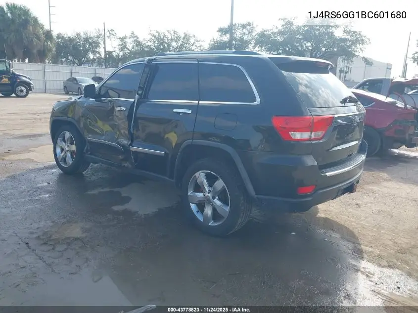 1J4RS6GG1BC601680 2011 Jeep Grand Cherokee Overland