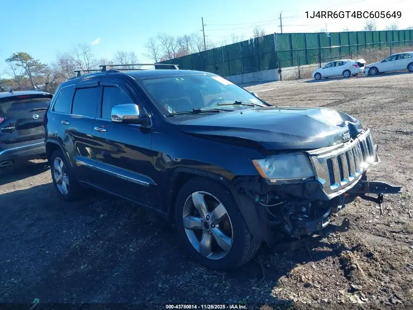 1J4RR6GT4BC605649 2011 Jeep Grand Cherokee Overland