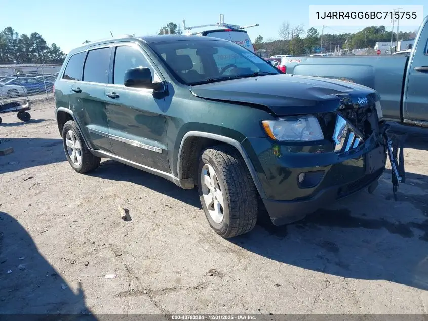 1J4RR4GG6BC715755 2011 Jeep Grand Cherokee Laredo