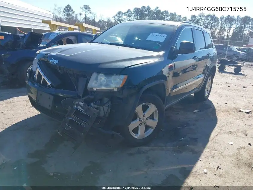 1J4RR4GG6BC715755 2011 Jeep Grand Cherokee Laredo