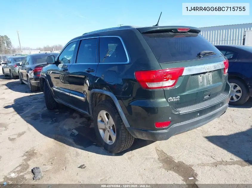 1J4RR4GG6BC715755 2011 Jeep Grand Cherokee Laredo