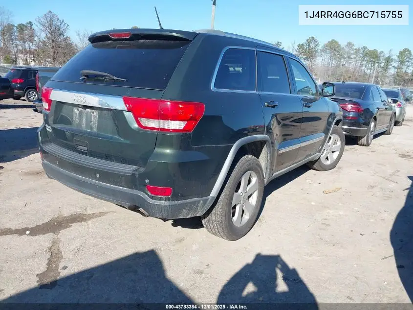 1J4RR4GG6BC715755 2011 Jeep Grand Cherokee Laredo