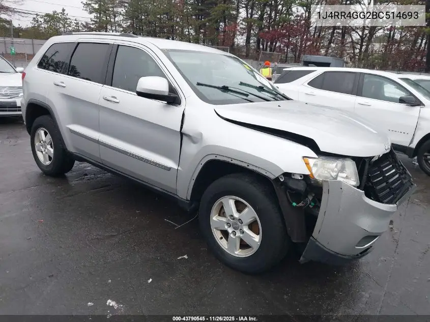 1J4RR4GG2BC514693 2011 Jeep Grand Cherokee Laredo
