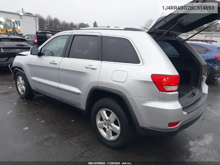 1J4RR4GG2BC514693 2011 Jeep Grand Cherokee Laredo