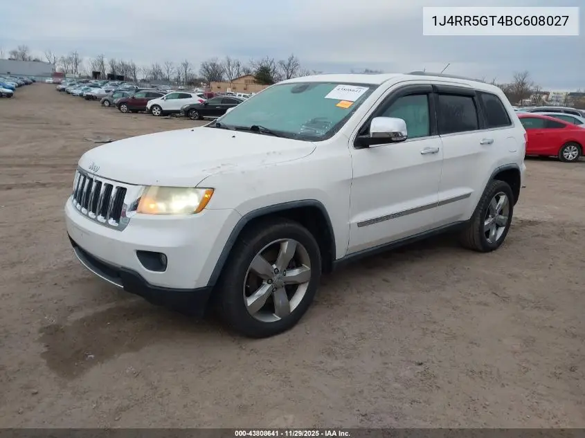 1J4RR5GT4BC608027 2011 Jeep Grand Cherokee Limited