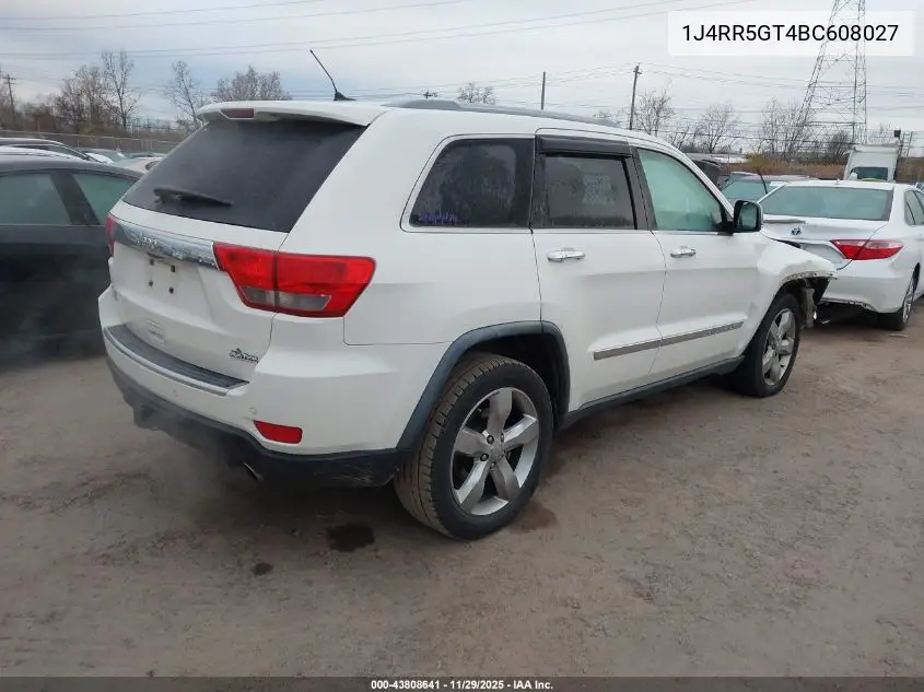 1J4RR5GT4BC608027 2011 Jeep Grand Cherokee Limited