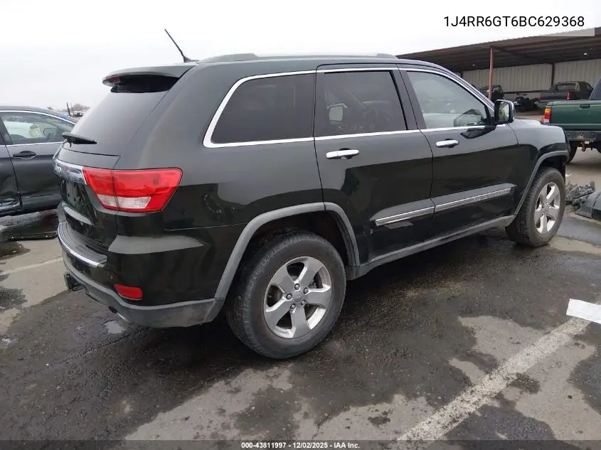 1J4RR6GT6BC629368 2011 Jeep Grand Cherokee Overland