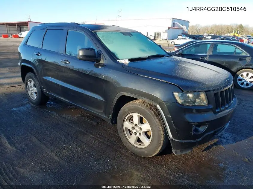 1J4RR4GG2BC510546 2011 Jeep Grand Cherokee Laredo