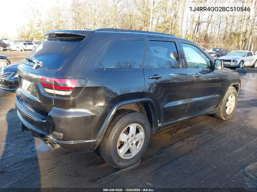 1J4RR4GG2BC510546 2011 Jeep Grand Cherokee Laredo