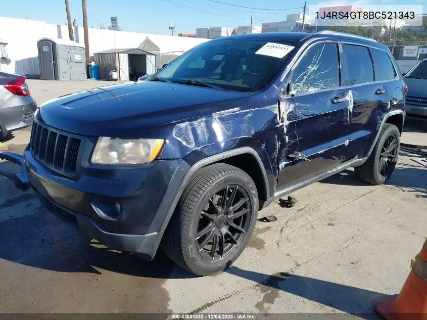 1J4RS4GT8BC521343 2011 Jeep Grand Cherokee Laredo
