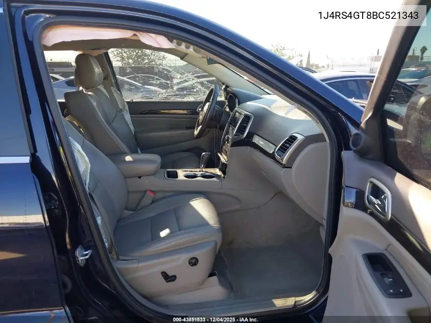 1J4RS4GT8BC521343 2011 Jeep Grand Cherokee Laredo