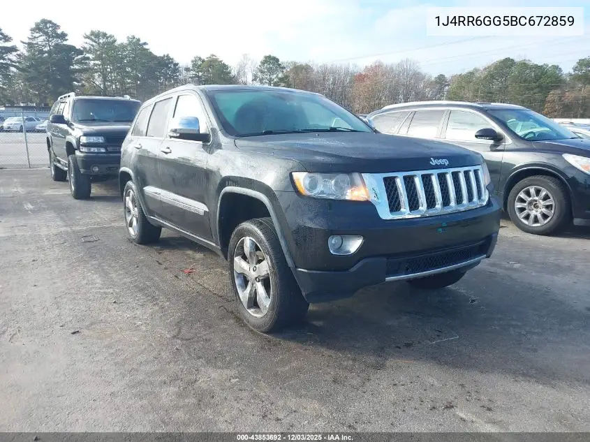 1J4RR6GG5BC672859 2011 Jeep Grand Cherokee Overland