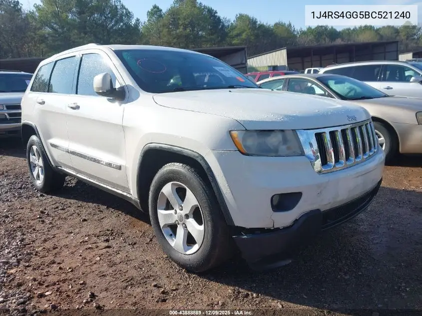 1J4RS4GG5BC521240 2011 Jeep Grand Cherokee Laredo