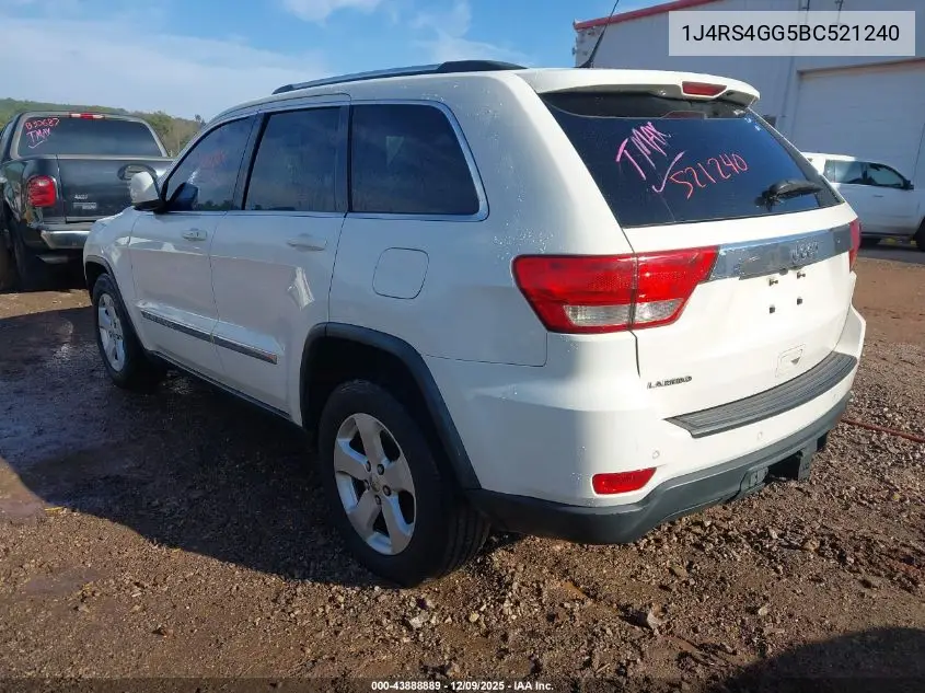 1J4RS4GG5BC521240 2011 Jeep Grand Cherokee Laredo