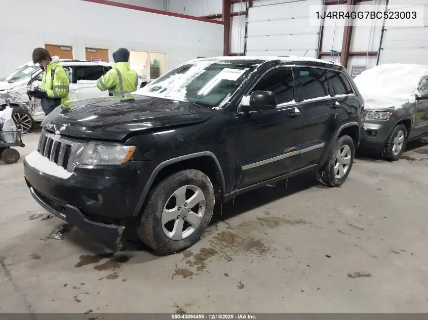 1J4RR4GG7BC523003 2011 Jeep Grand Cherokee Laredo