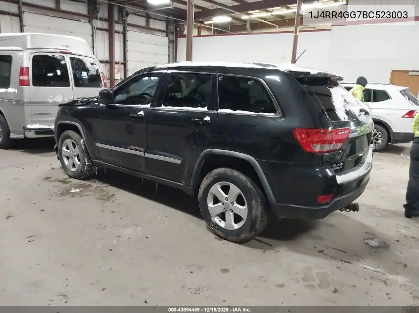 1J4RR4GG7BC523003 2011 Jeep Grand Cherokee Laredo