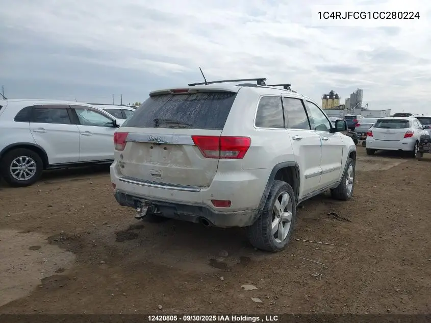 1C4RJFCG1CC280224 2012 Jeep Grand Cherokee Overland