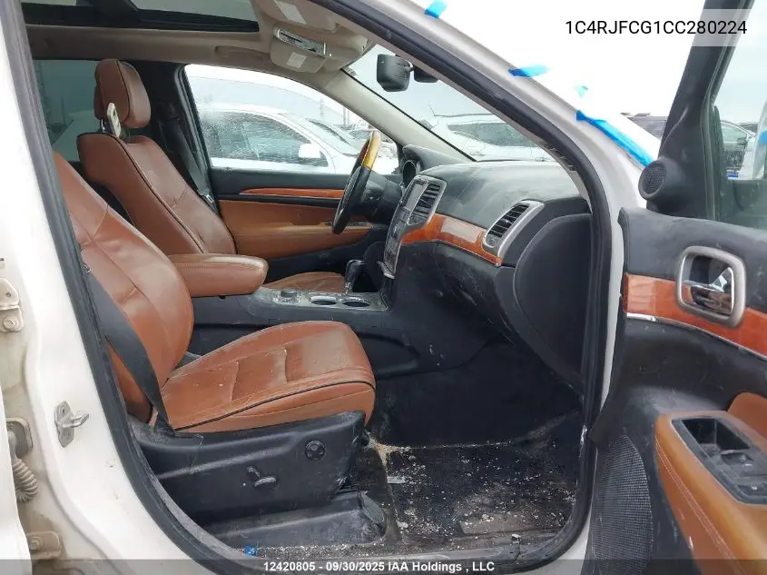 1C4RJFCG1CC280224 2012 Jeep Grand Cherokee Overland