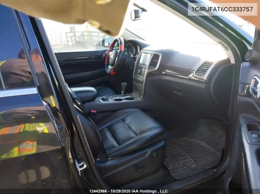 1C4RJFAT6CC333757 2012 Jeep Grand Cherokee Laredo