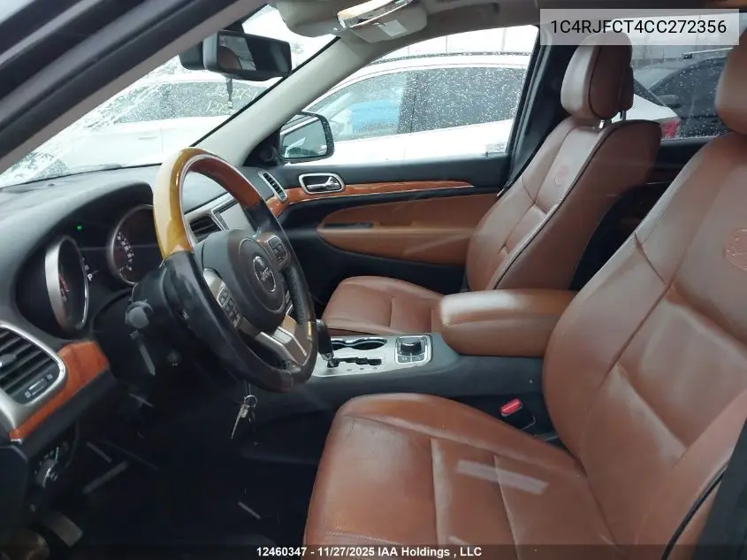 1C4RJFCT4CC272356 2012 Jeep Grand Cherokee