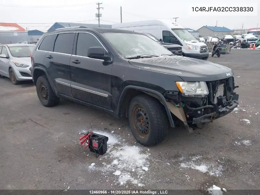 1C4RJFAG2CC338330 2012 Jeep Grand Cherokee Laredo