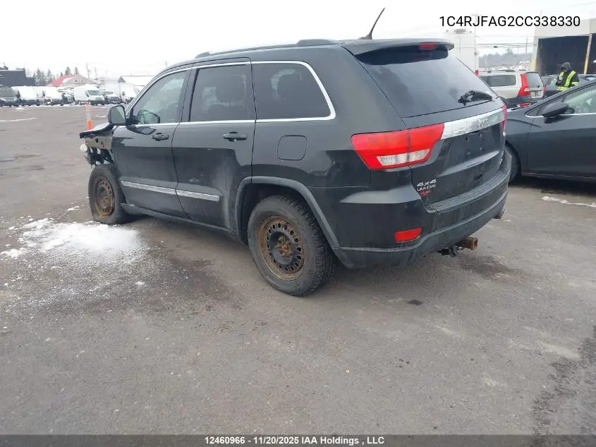 1C4RJFAG2CC338330 2012 Jeep Grand Cherokee Laredo