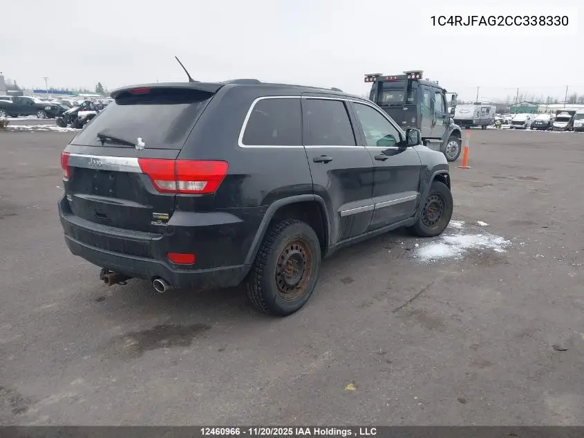 1C4RJFAG2CC338330 2012 Jeep Grand Cherokee Laredo