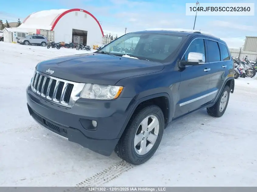 1C4RJFBG5CC262360 2012 Jeep Grand Cherokee Limited