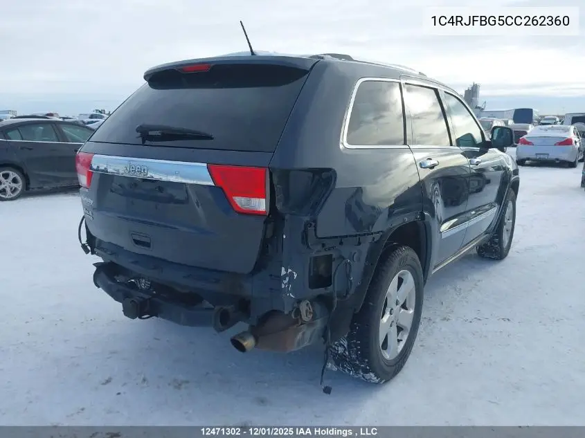 1C4RJFBG5CC262360 2012 Jeep Grand Cherokee Limited
