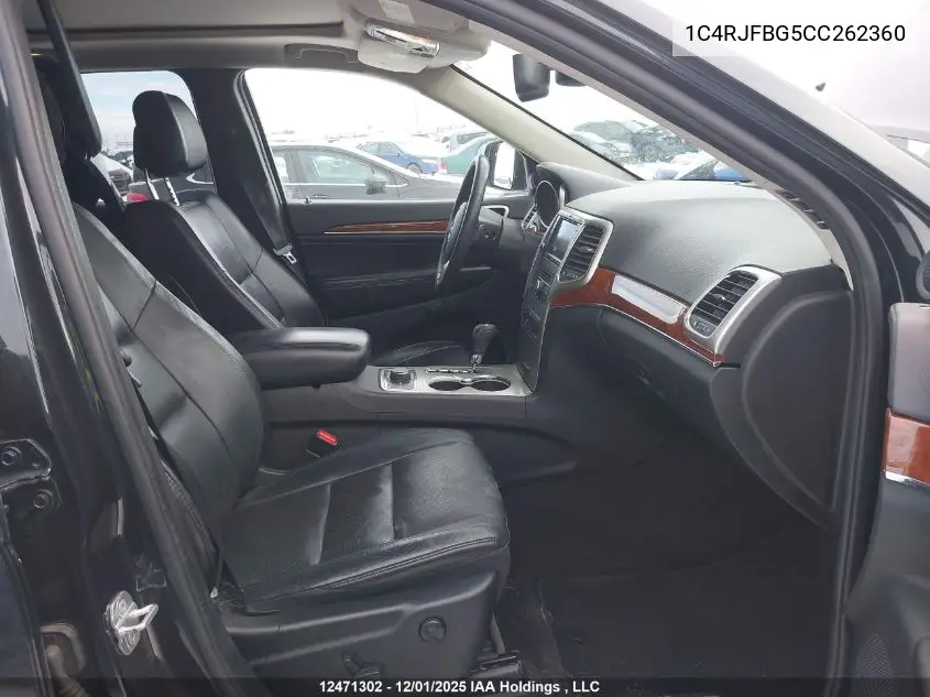 1C4RJFBG5CC262360 2012 Jeep Grand Cherokee Limited