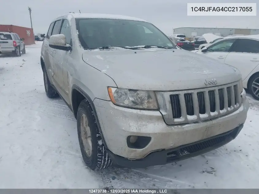 1C4RJFAG4CC217055 2012 Jeep Grand Cherokee Laredo