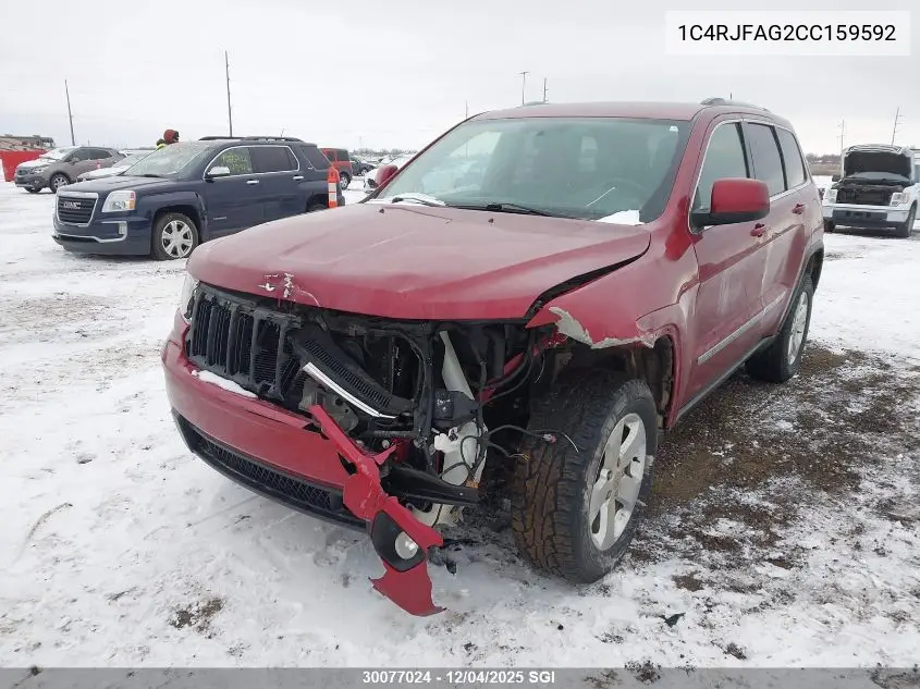 1C4RJFAG2CC159592 2012 Jeep Grand Cherokee Laredo