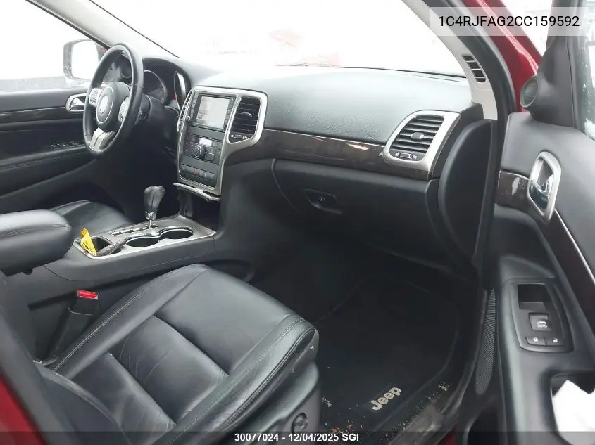 1C4RJFAG2CC159592 2012 Jeep Grand Cherokee Laredo