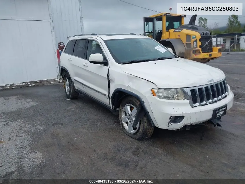 1C4RJFAG6CC250803 2012 Jeep Grand Cherokee Laredo