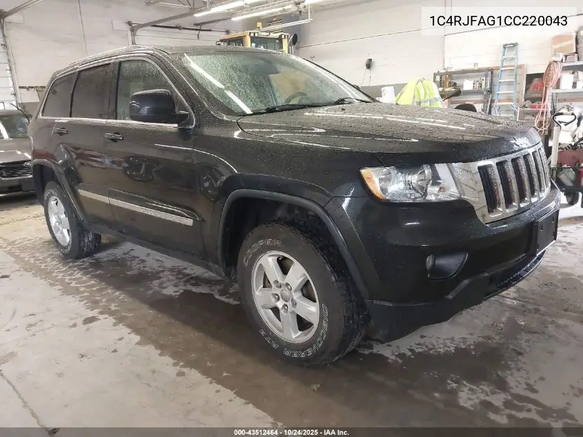 1C4RJFAG1CC220043 2012 Jeep Grand Cherokee Laredo