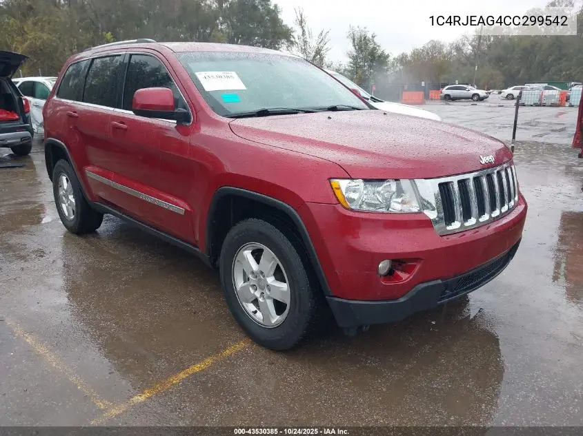 1C4RJEAG4CC299542 2012 Jeep Grand Cherokee Laredo