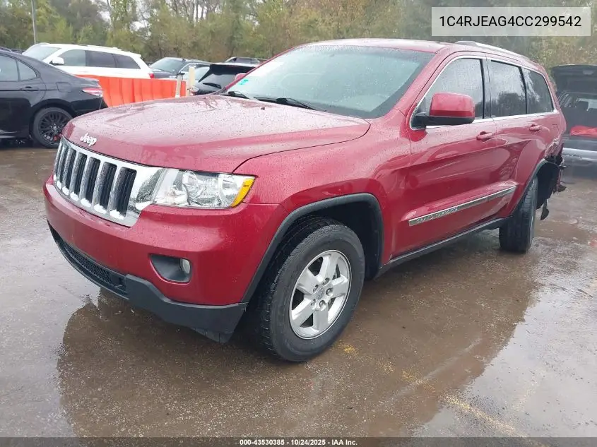 1C4RJEAG4CC299542 2012 Jeep Grand Cherokee Laredo