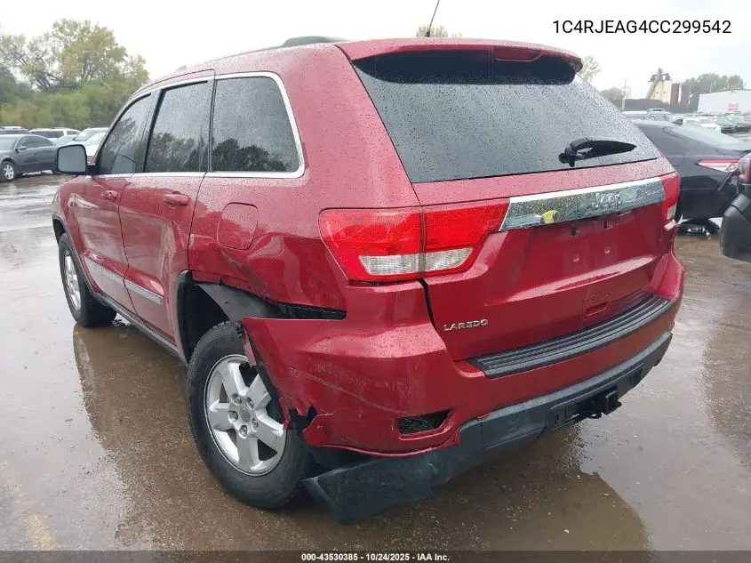 1C4RJEAG4CC299542 2012 Jeep Grand Cherokee Laredo
