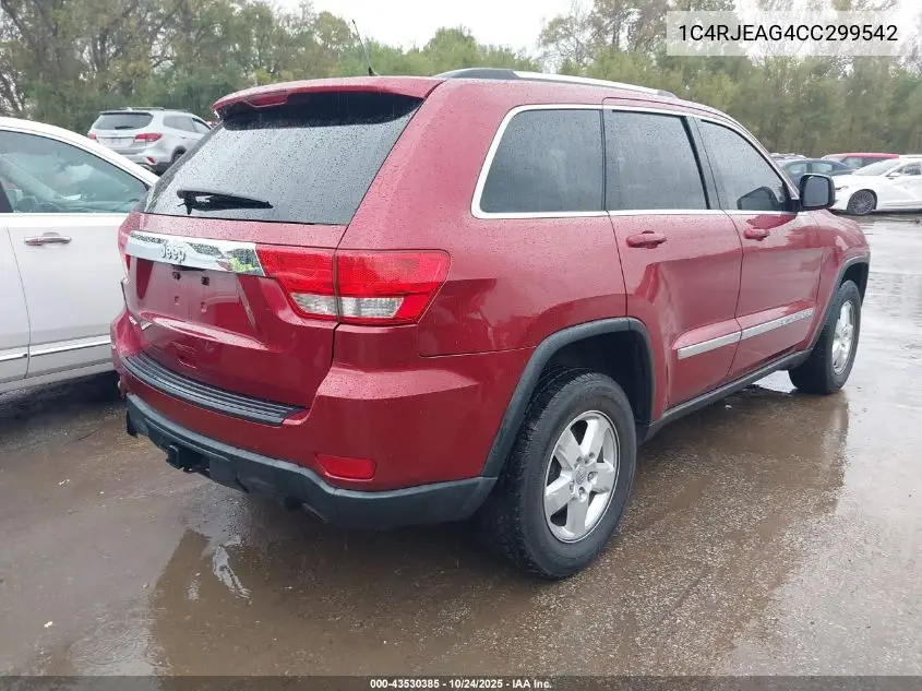1C4RJEAG4CC299542 2012 Jeep Grand Cherokee Laredo