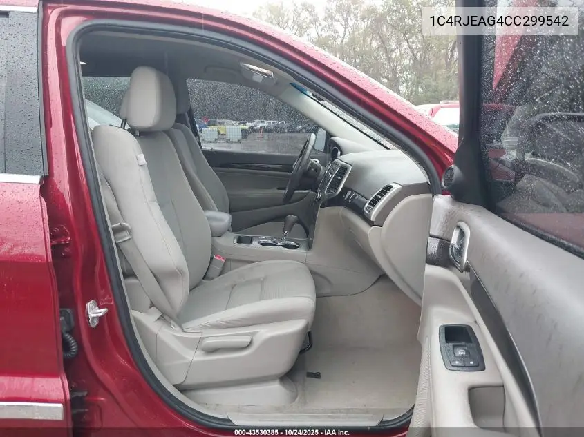 1C4RJEAG4CC299542 2012 Jeep Grand Cherokee Laredo