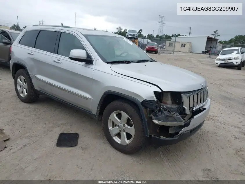 1C4RJEAG8CC209907 2012 Jeep Grand Cherokee Laredo
