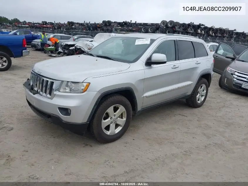 1C4RJEAG8CC209907 2012 Jeep Grand Cherokee Laredo