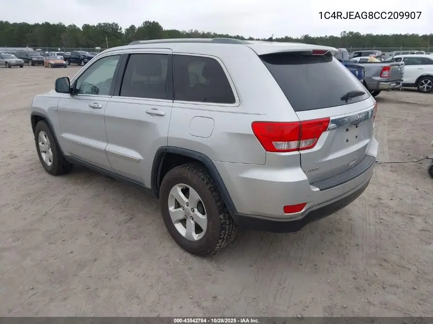 1C4RJEAG8CC209907 2012 Jeep Grand Cherokee Laredo