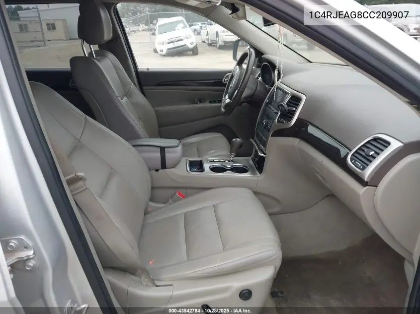 1C4RJEAG8CC209907 2012 Jeep Grand Cherokee Laredo
