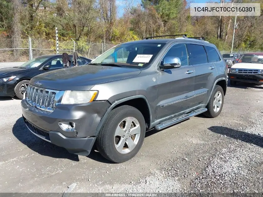 1C4RJFCT0CC160301 2012 Jeep Grand Cherokee Overland