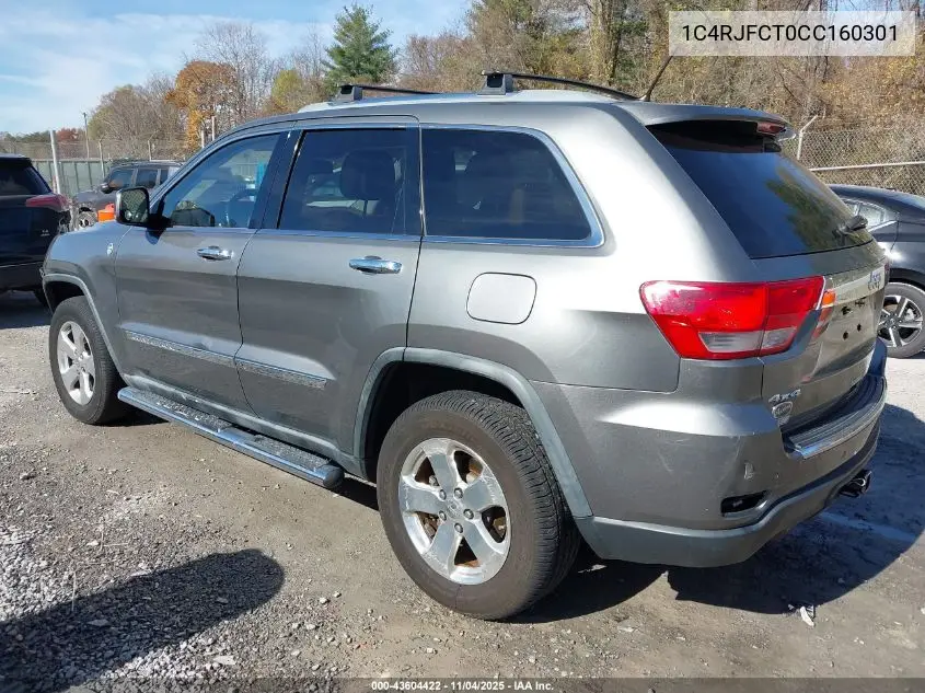 1C4RJFCT0CC160301 2012 Jeep Grand Cherokee Overland